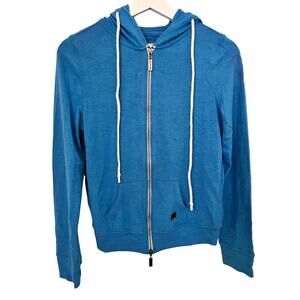 Peace Love World Zippered Hoodie Women Small